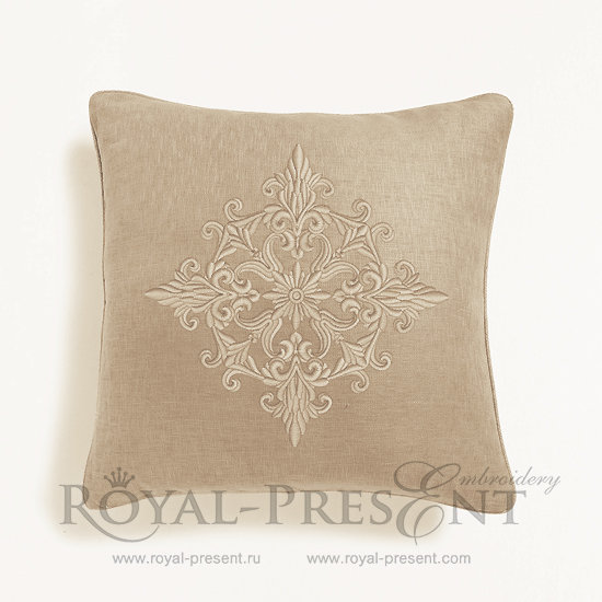 Grey Quilt Block Machine Embroidery Design - 7 sizes
