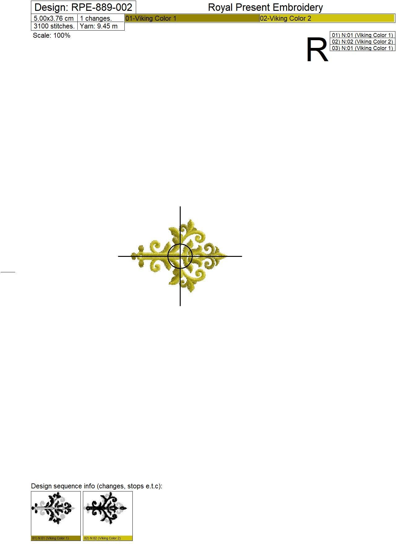 Machine Embroidery Designs Baroque buttonholes