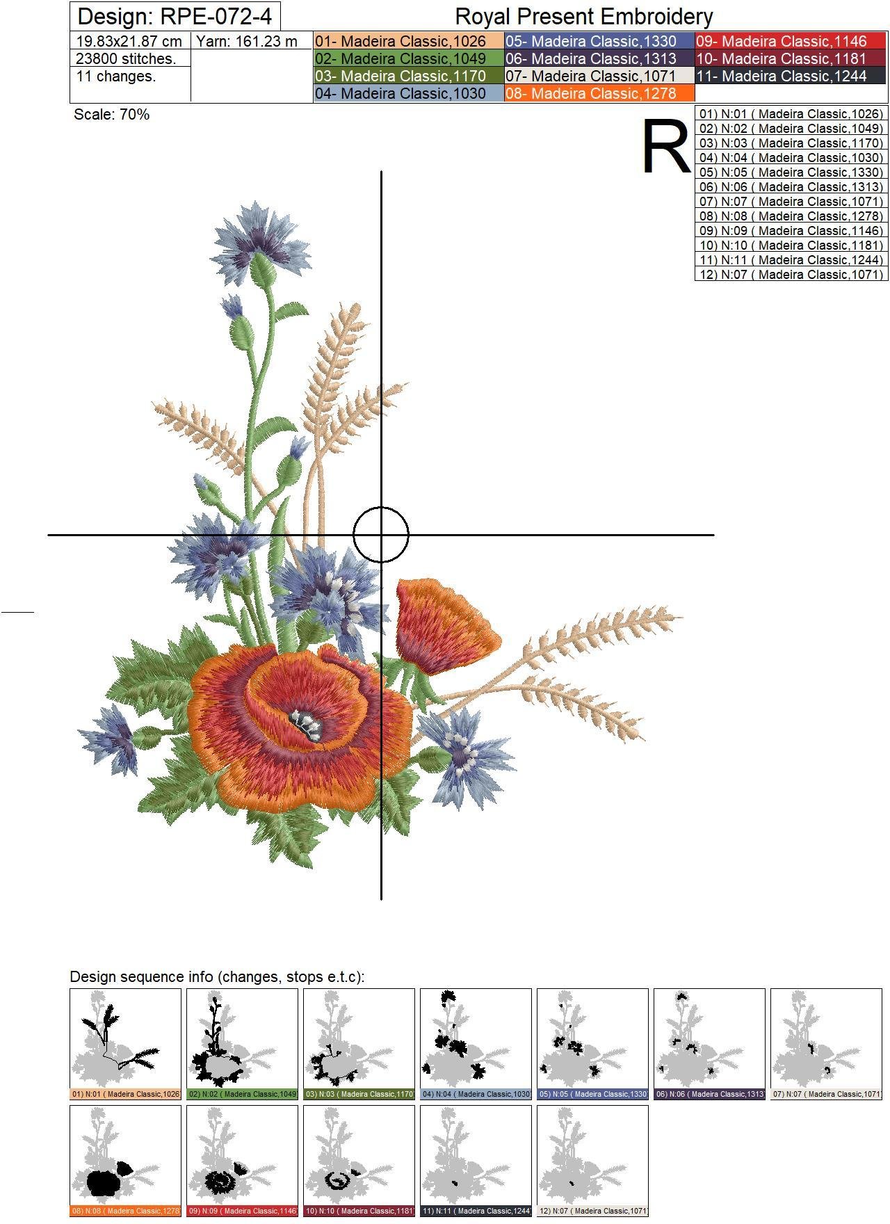 Muhu art Machine Embroidery Design - 4 sizes