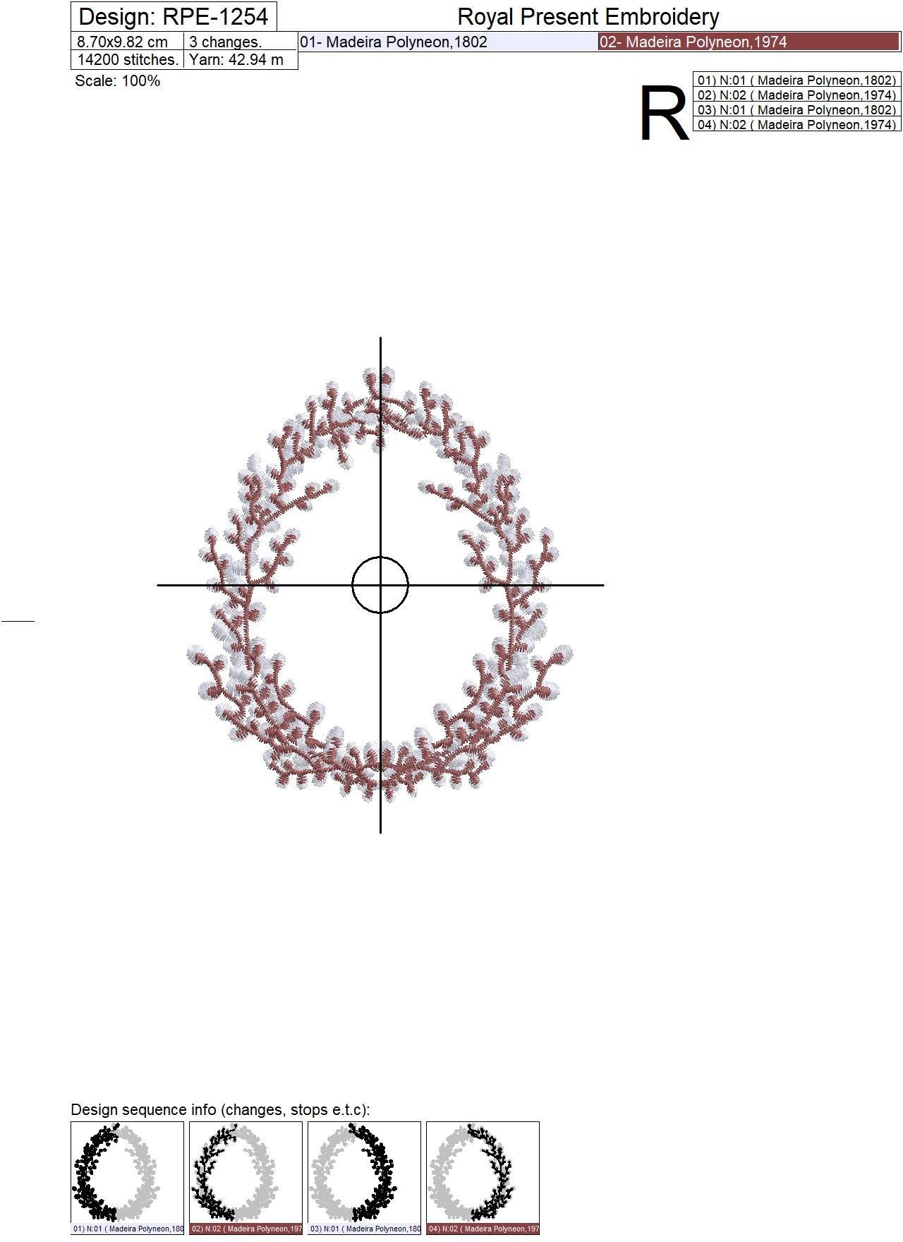 Spring Willow Egg Embroidery Design - 3 sizes