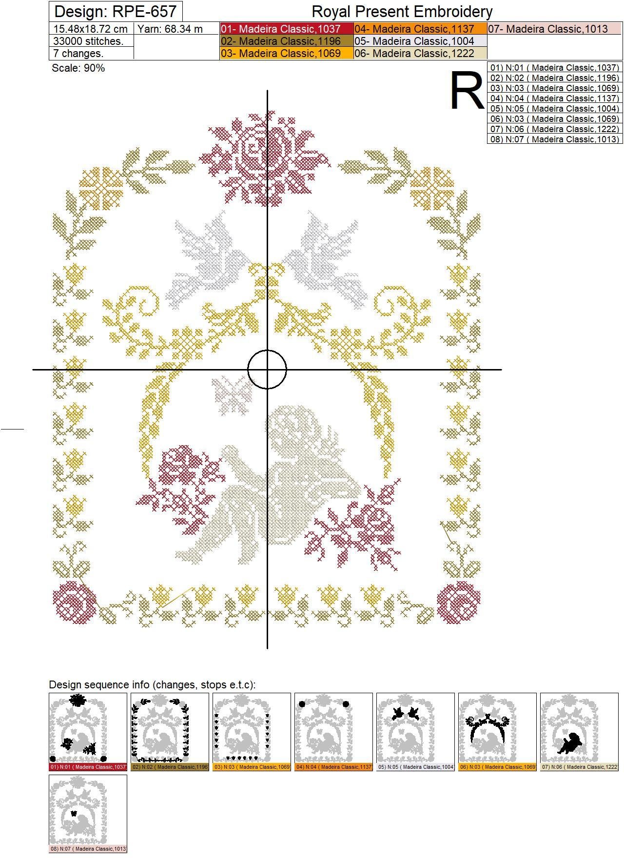 Cross-stitch Machine Embroidery Design Cupid