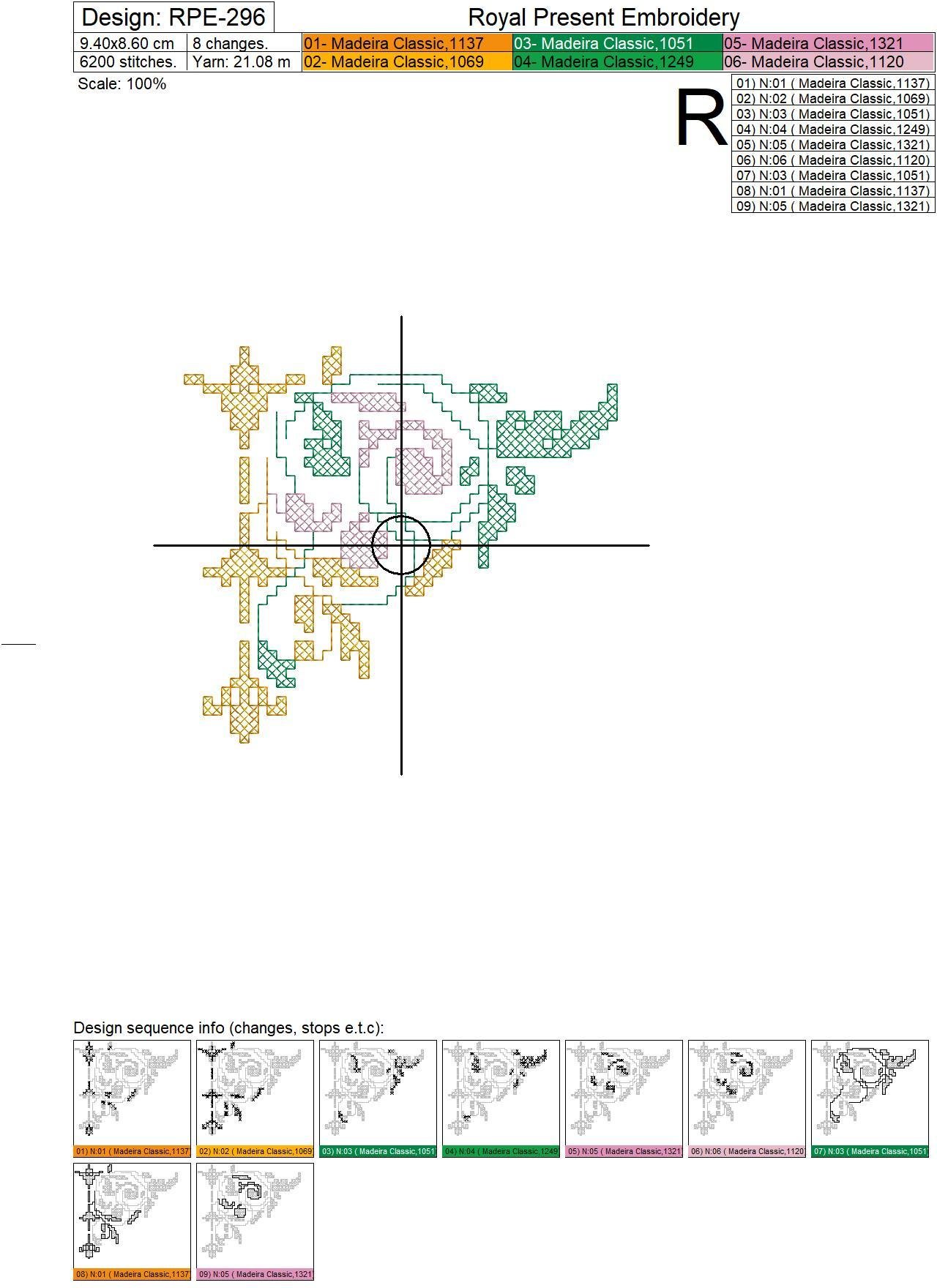 Elegant ornaments Cross-stitch Machine Embroidery Designs