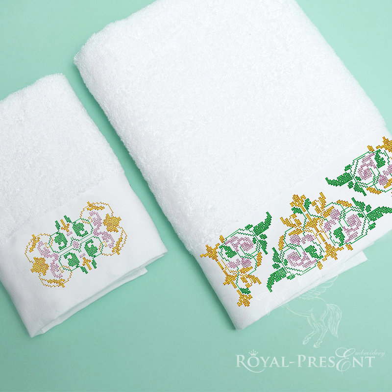 Elegant ornaments Cross-stitch Machine Embroidery Designs RPE-296