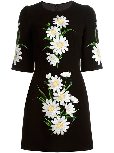 Set of Machine Embroidery Designs Daisies RPE-1000