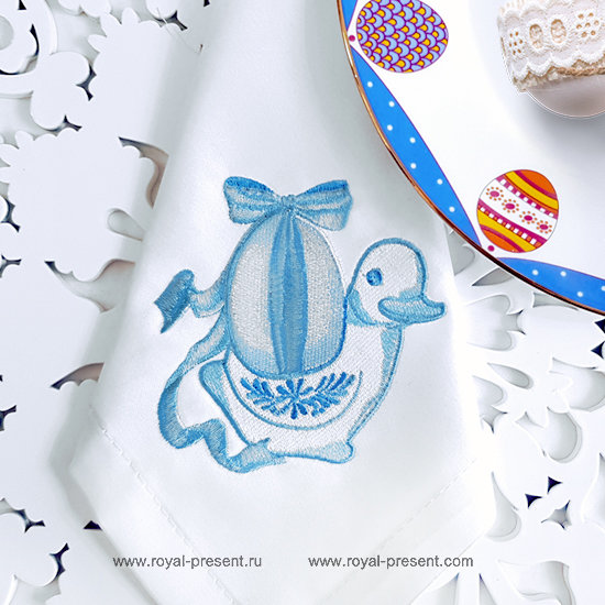Easter Duck Machine Embroidery Design RPE-1291
