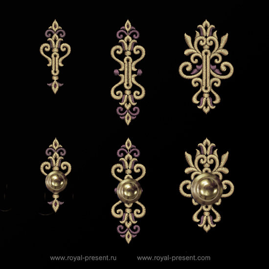 Set of buttonholes Machine Embroidery Designs RPE-1303