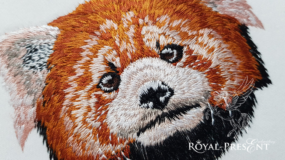 Pocket Red Panda Machine Embroidery Design
