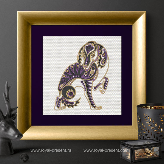 Machine Embroidery Design Dog - Chinese horoscope animal sign RPE-680