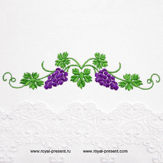 Machine Embroidery Design Vine border - 3 sizes RPE-476