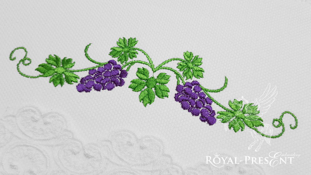 Machine Embroidery Design Vine border - 3 sizes