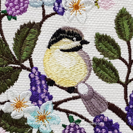 Cute Titmouse Machine Embroidery Design - 4 sizes