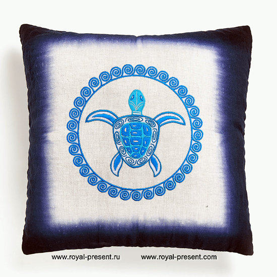 Machine Embroidery Design Turtle - 2 sizes RPE-382