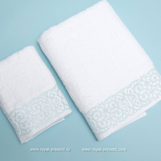 Arabesque border Digital Embroidery Pattern - 4 sizes RPE-1343