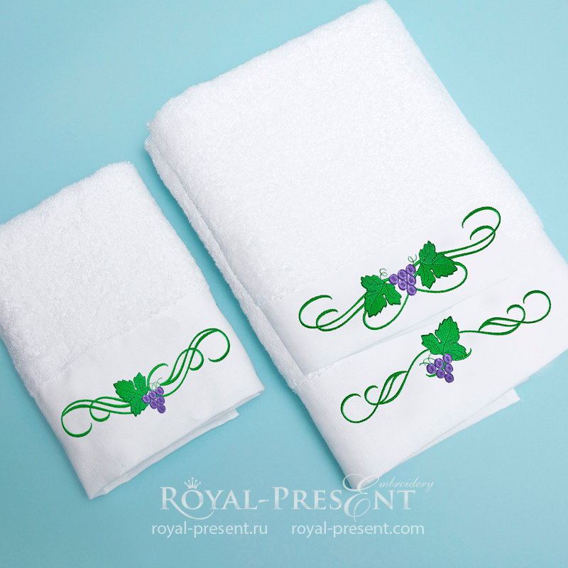 Grapes machine embroidery designs set RPE-372