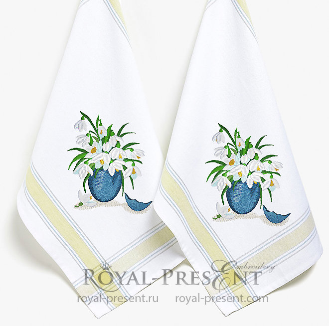 Machine Embroidery Design Easter bouquet RPE-847-01