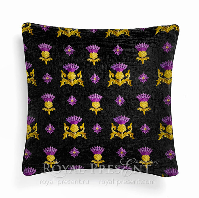 Three Golden Thistles Machine Embroidery Designs