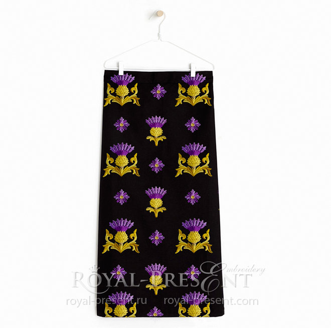 Three Golden Thistles Machine Embroidery Designs