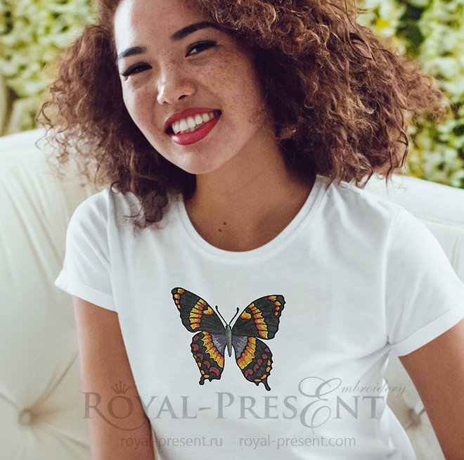 Machine Embroidery Design Butterfly FRP-003