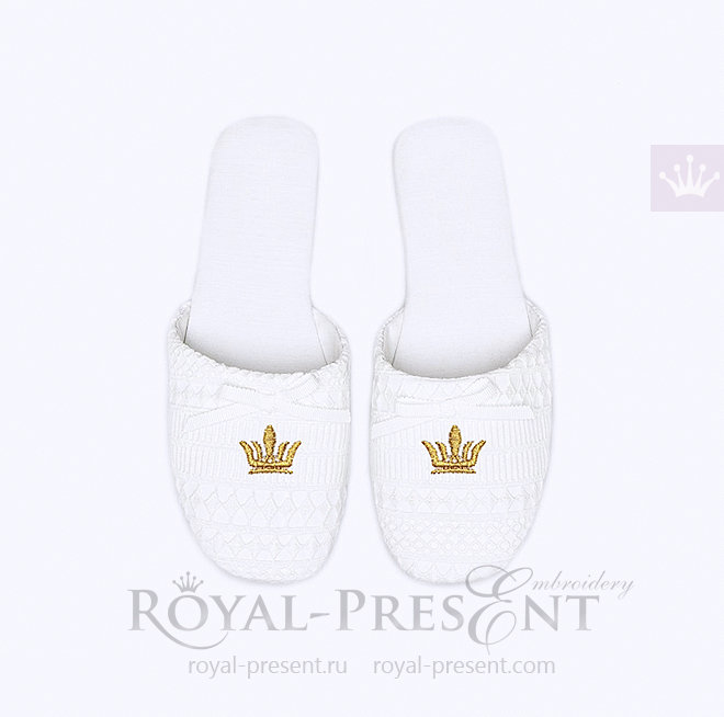 Free Tiny Crown Machine Embroidery design RPE-1445