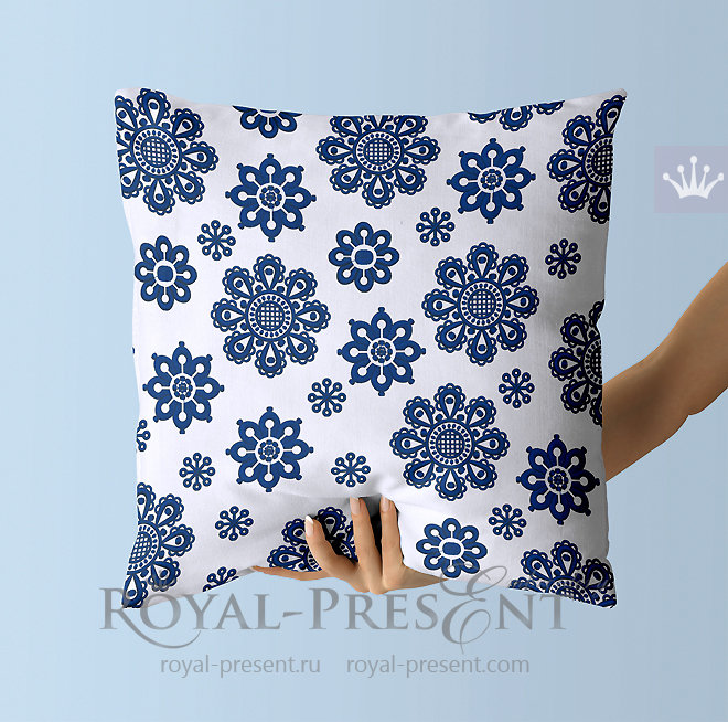 Scandinavian Snowflakes Machine Embroidery Designs RPE-1435
