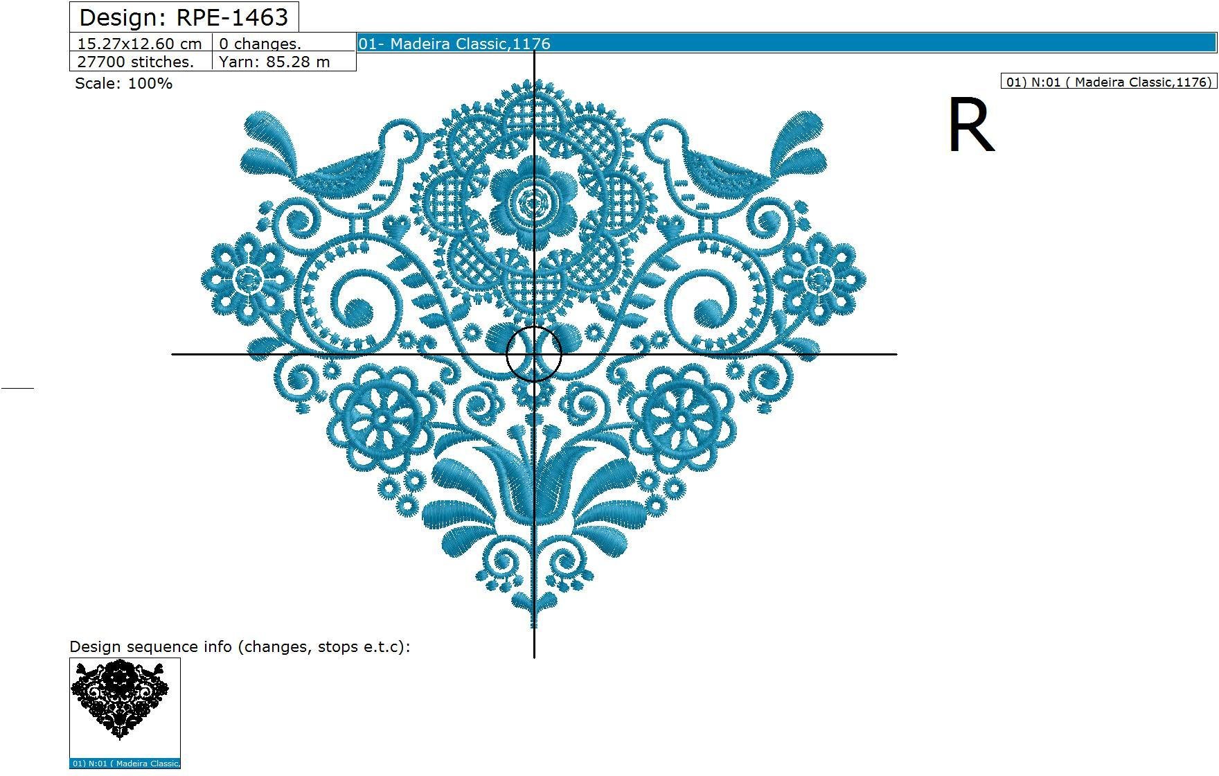 Nordic Corner Machine Embroidery Design - 3 sizes