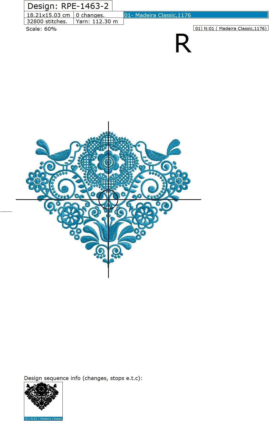 Nordic Corner Machine Embroidery Design - 3 sizes