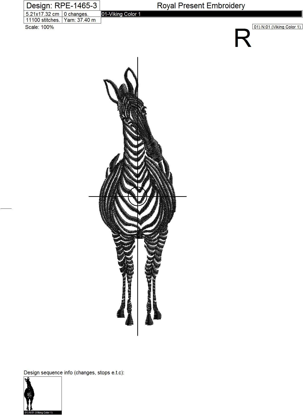 Zebras Machine Embroidery Designs - 6 in 1