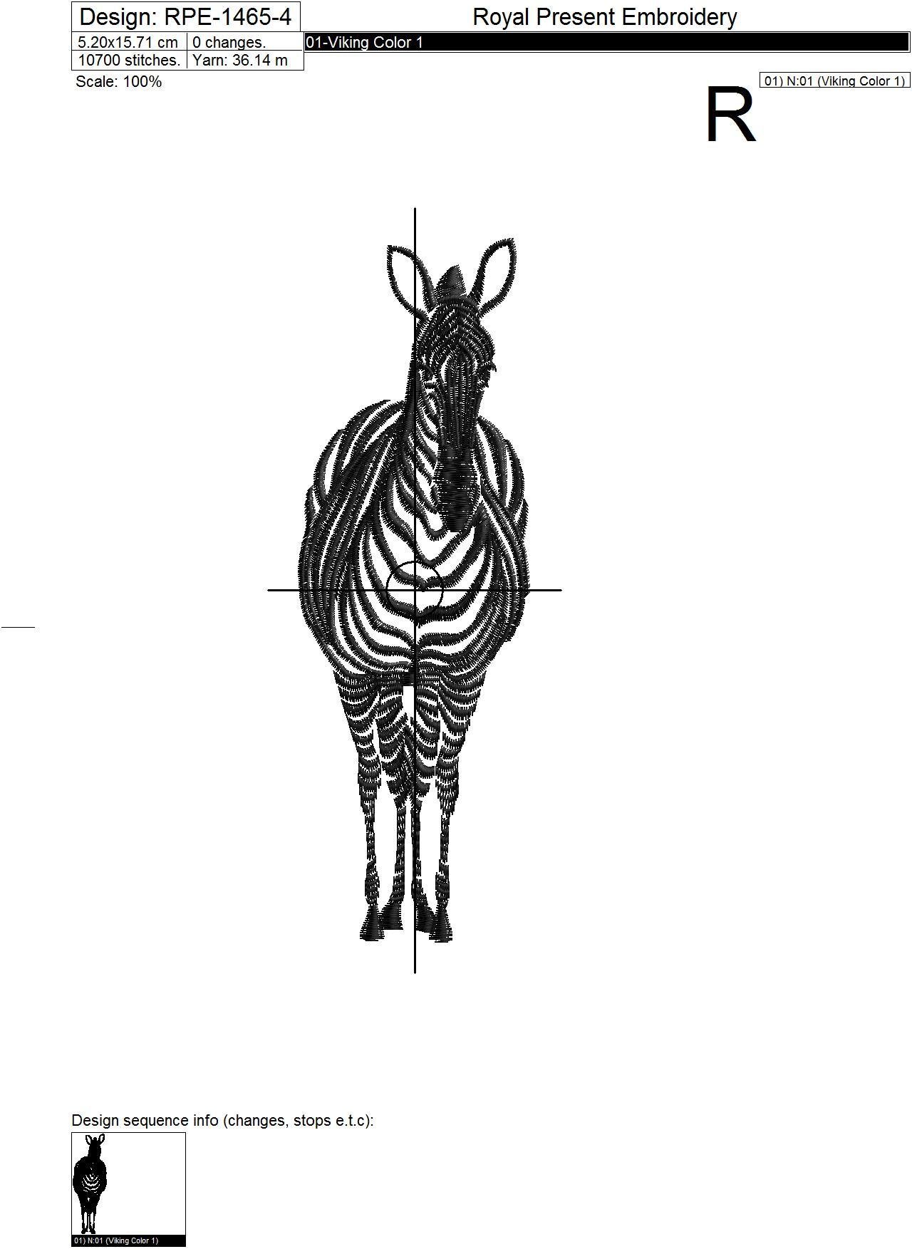 Zebras Machine Embroidery Designs - 6 in 1