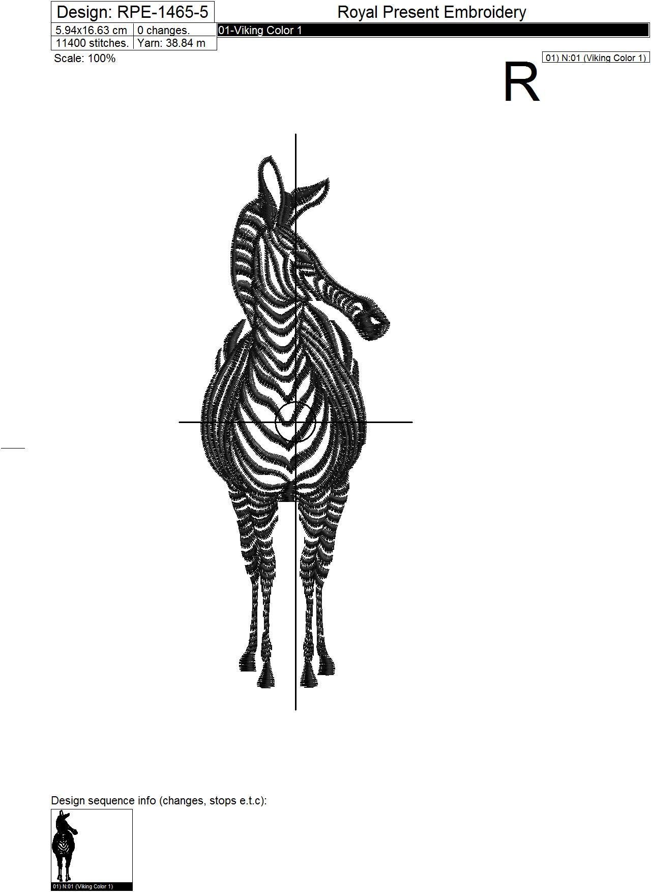 Zebras Machine Embroidery Designs - 6 in 1