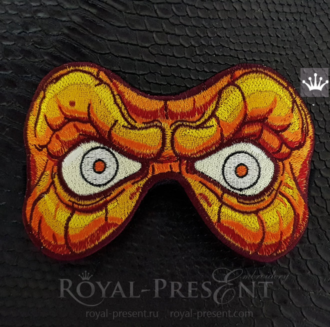 Halloween Sleep Mask Machine Embroidery Design - 3 sizes RPE-1467