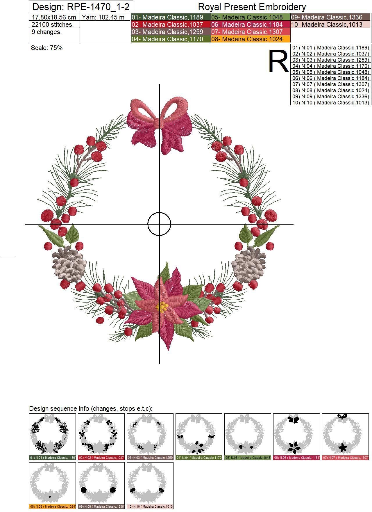Christmas Festive Machine Embroidery Designs