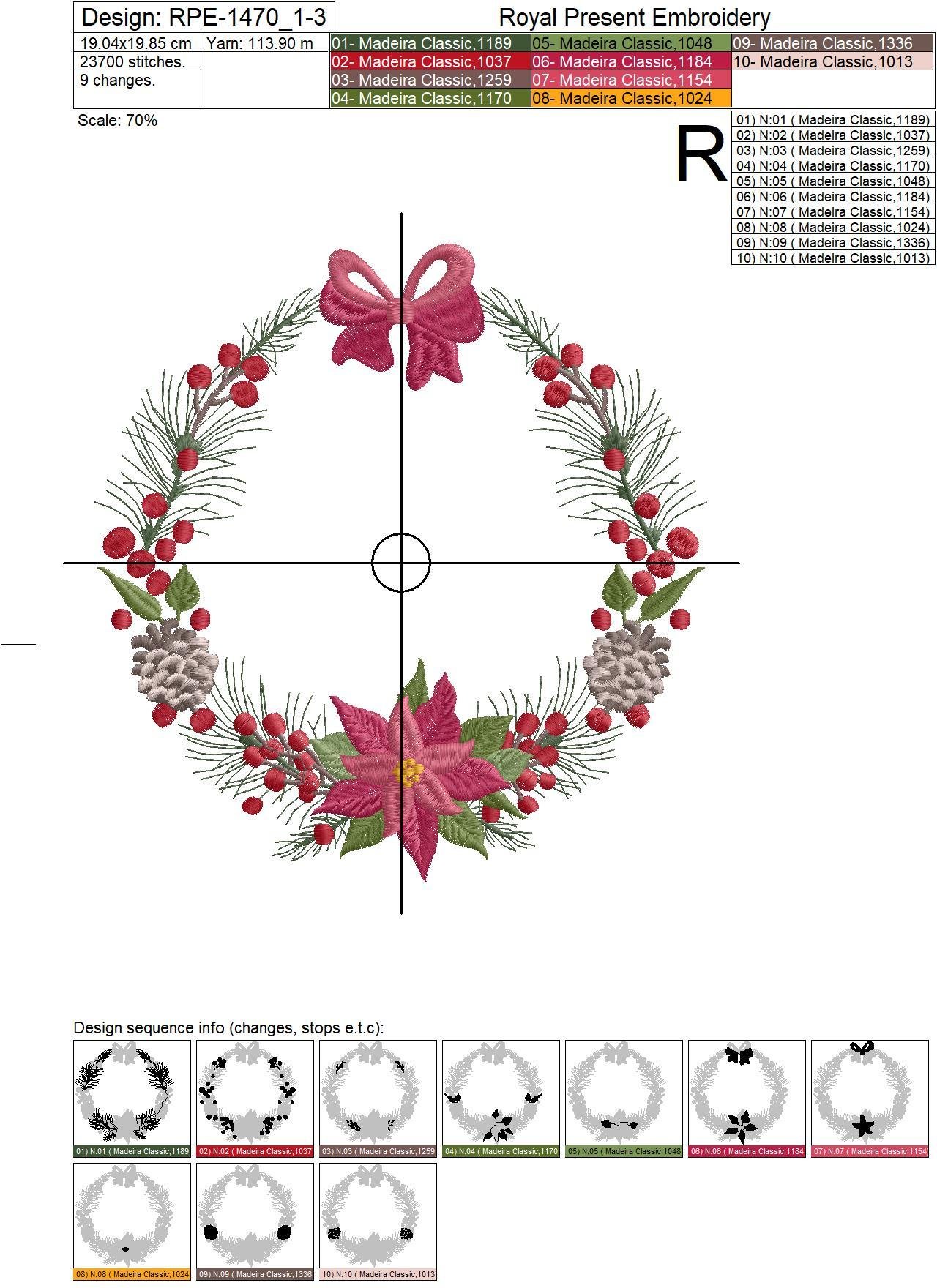 Christmas Festive Machine Embroidery Designs