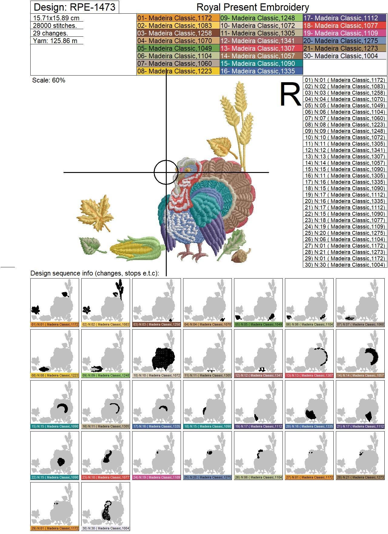 Happy Thanksgiving Machine Embroidery Designs Pack - 7 in 1