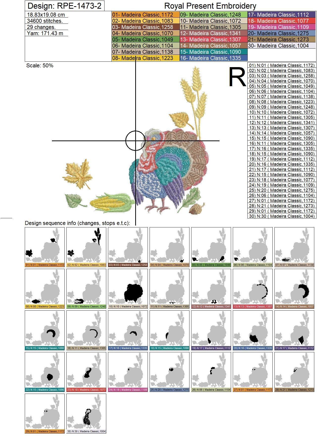 Happy Thanksgiving Machine Embroidery Designs Pack - 7 in 1