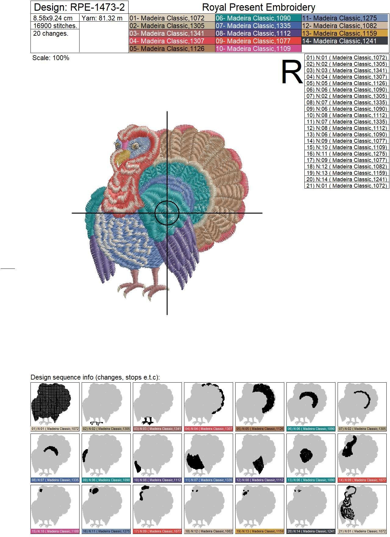 Happy Thanksgiving Machine Embroidery Designs Pack - 7 in 1