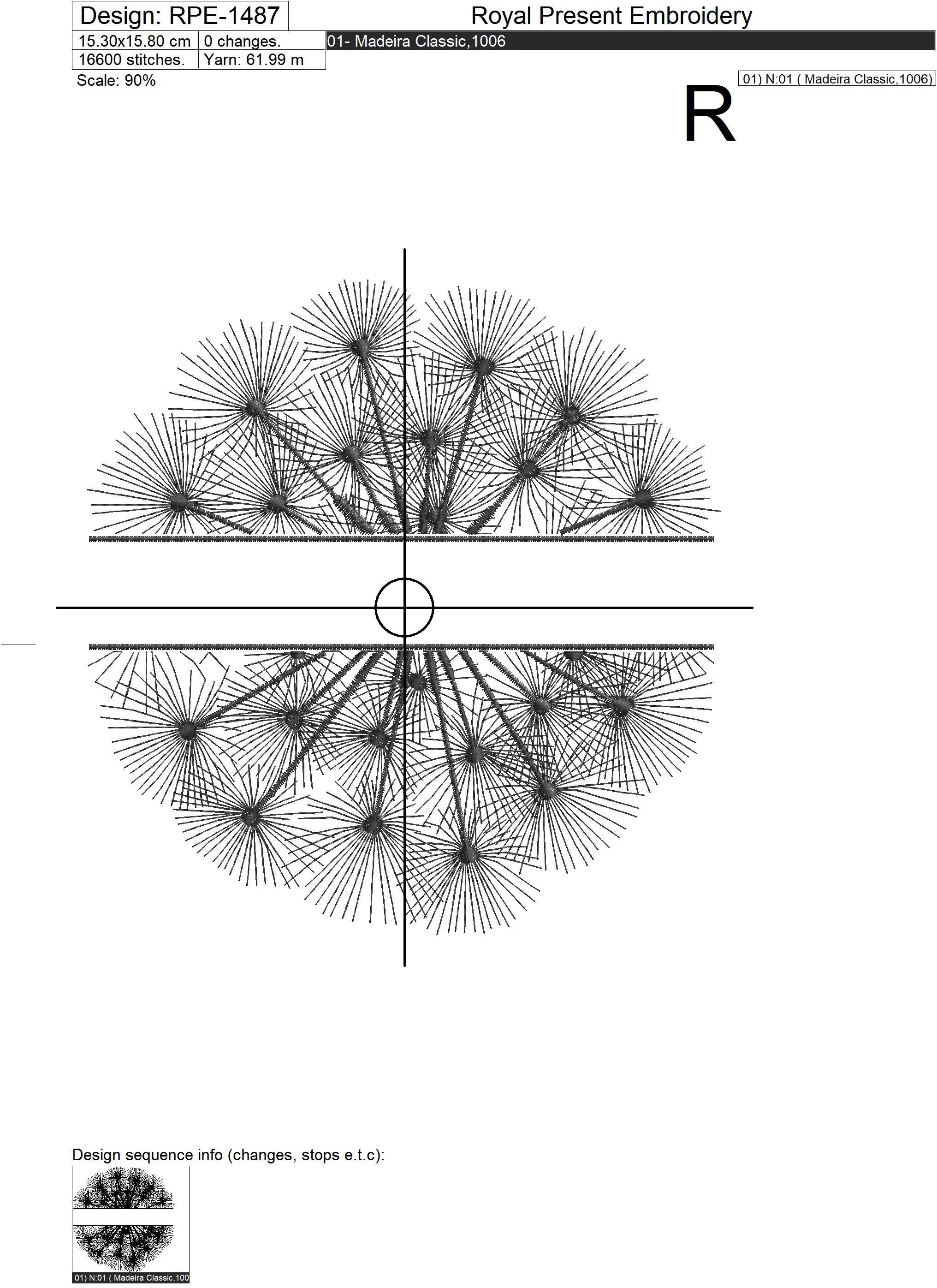 Machine Embroidery Design Dandelion Split Name Frame - 3 sizes