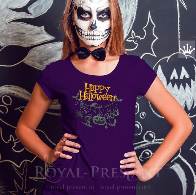 Halloween Hanging Decorations Machine Embroidery Design
