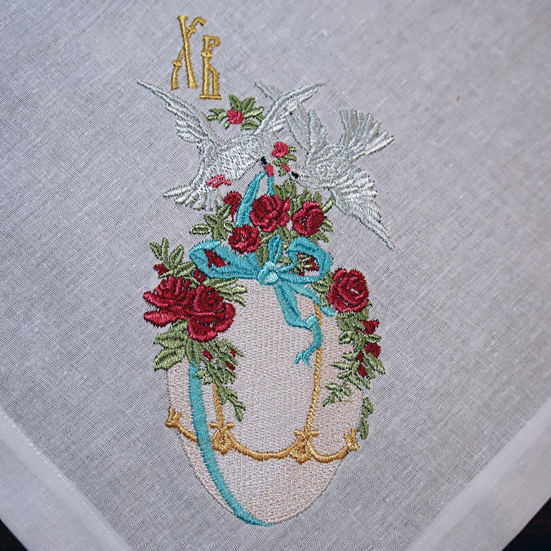 Machine Embroidery Design Doves & Easter egg RPE-393