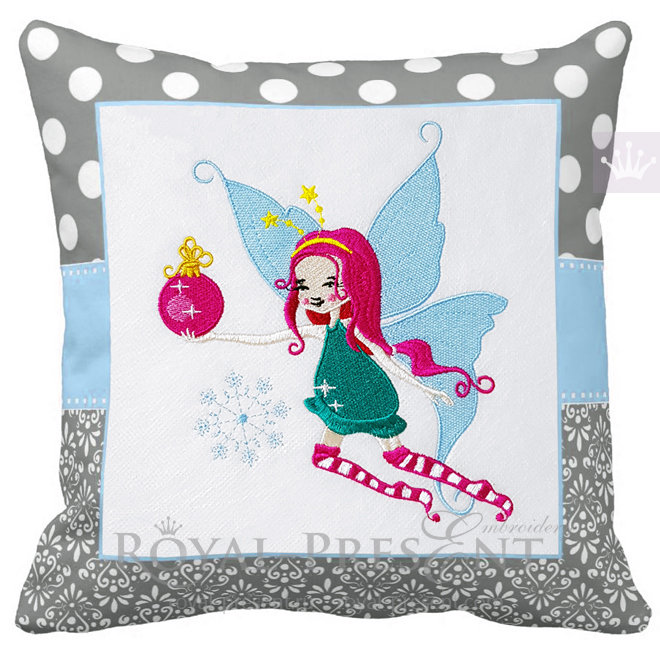 Winter Fairy Machine Embroidery Design - 4 sizes RPE-1492