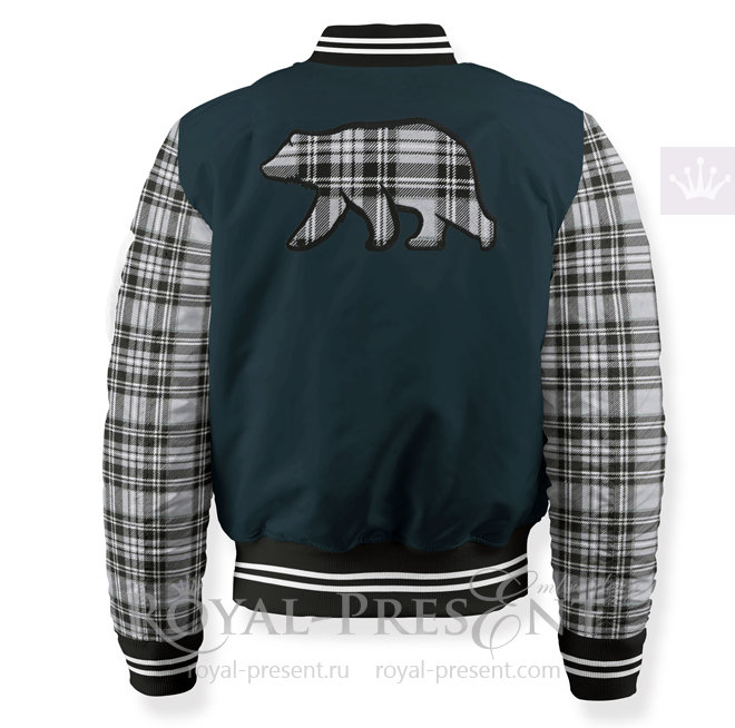 Applique Machine Embroidery Design Wild Bear - 4 sizes