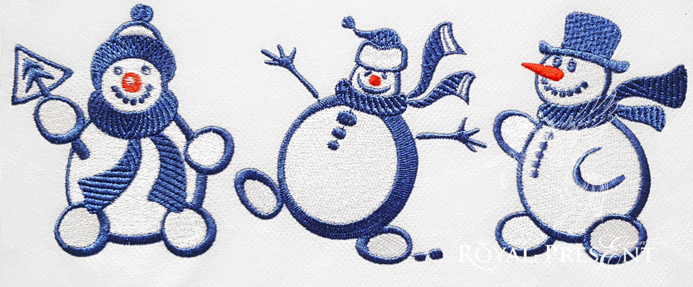 Cartoon Snowballs Machine Embroidery Designs