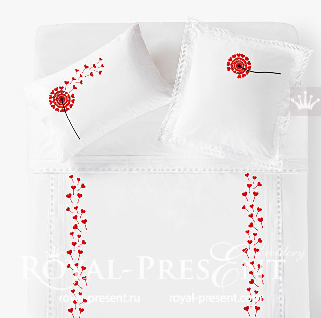 Set of Machine Embroidery Designs Dandelions - 3 sizes RPE-1520
