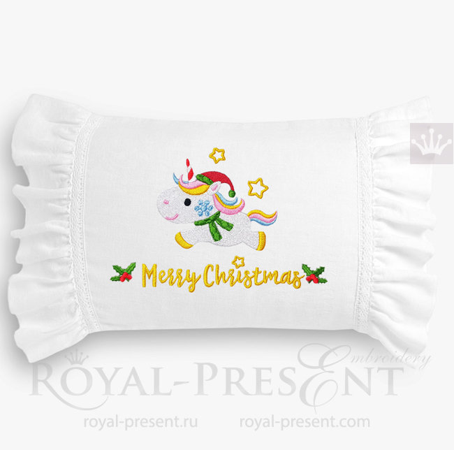 Christmas Unicorn Machine Embroidery Designs Set RPE-1513
