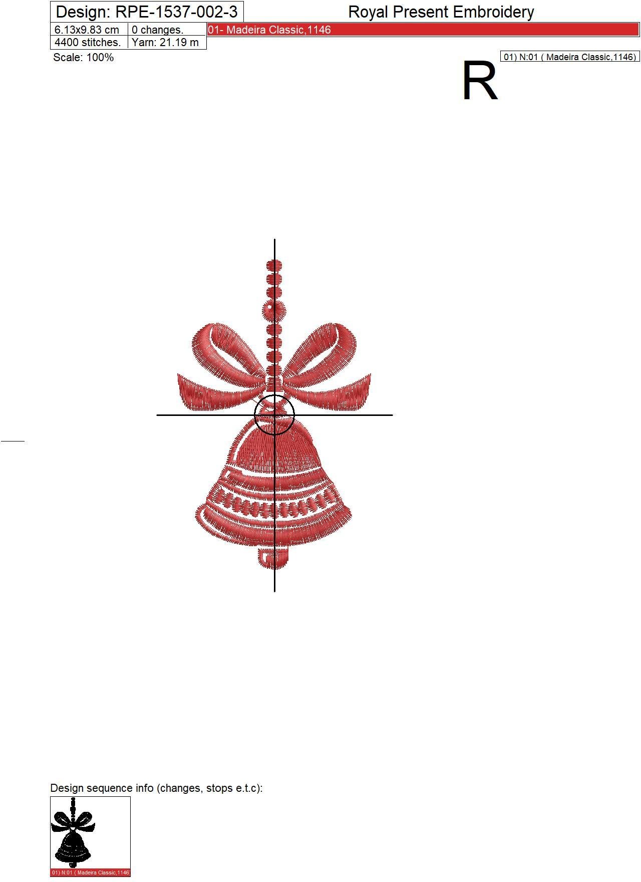 Christmas decorations Embroidery Designs Set - 3 in 1