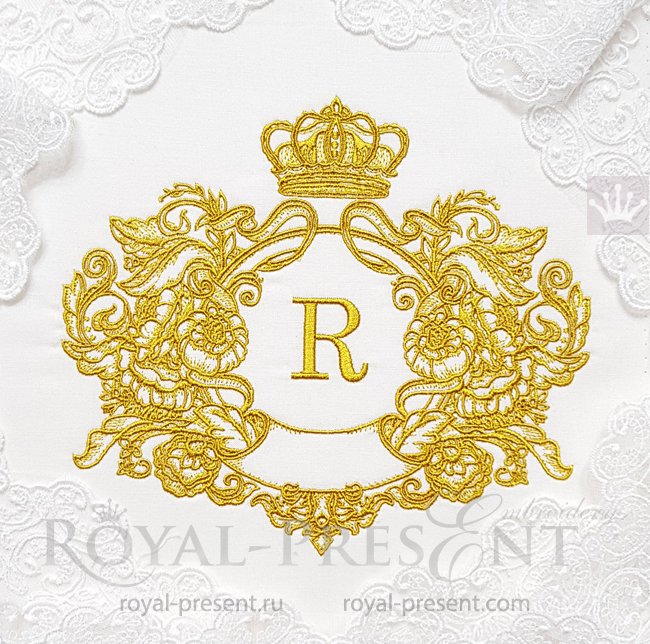 Luxury Baroque Frame Machine Embroidery Design - 2 sizes RPE-1557