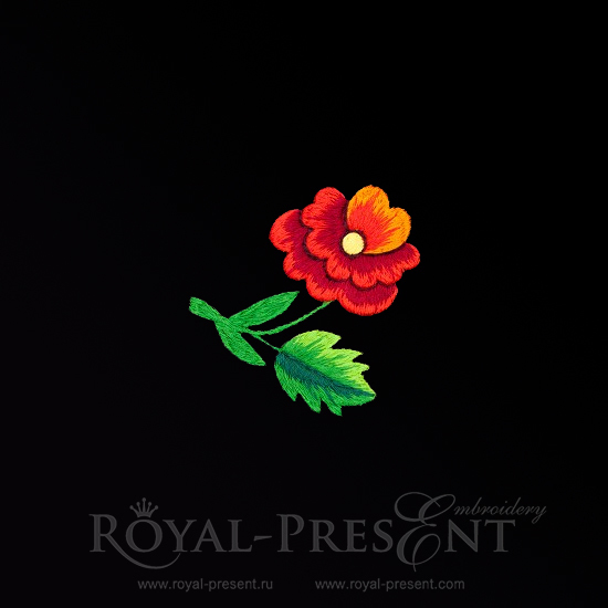 3 Machine Embroidery Designs Beautiful Folk Roses