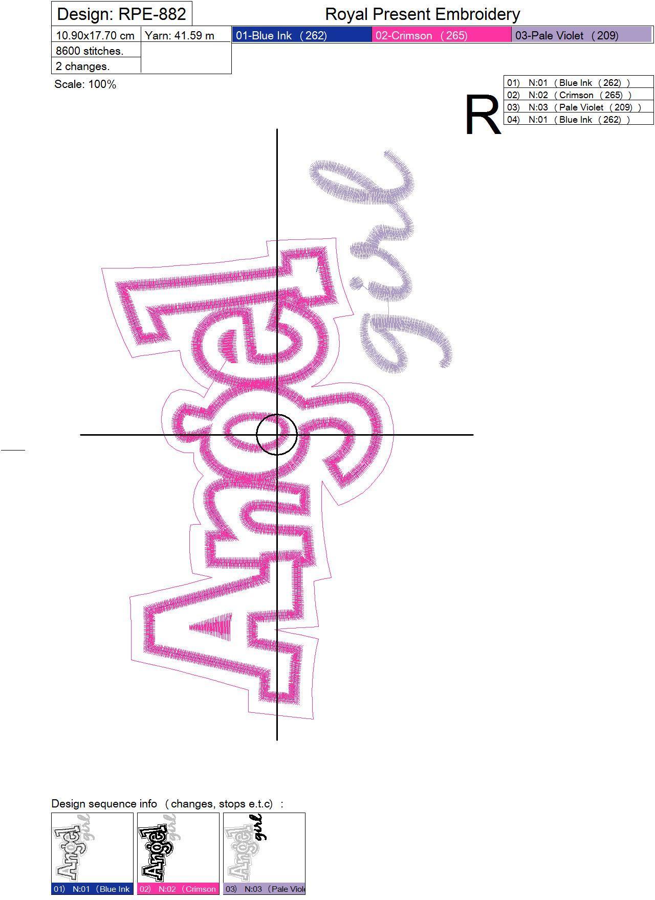 Appliqué machine embroidery design Angel Girl