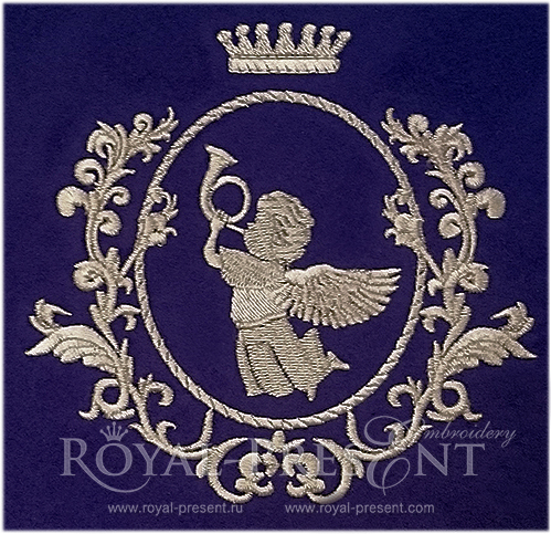 Machine Embroidery Designs Two Christmas Angels