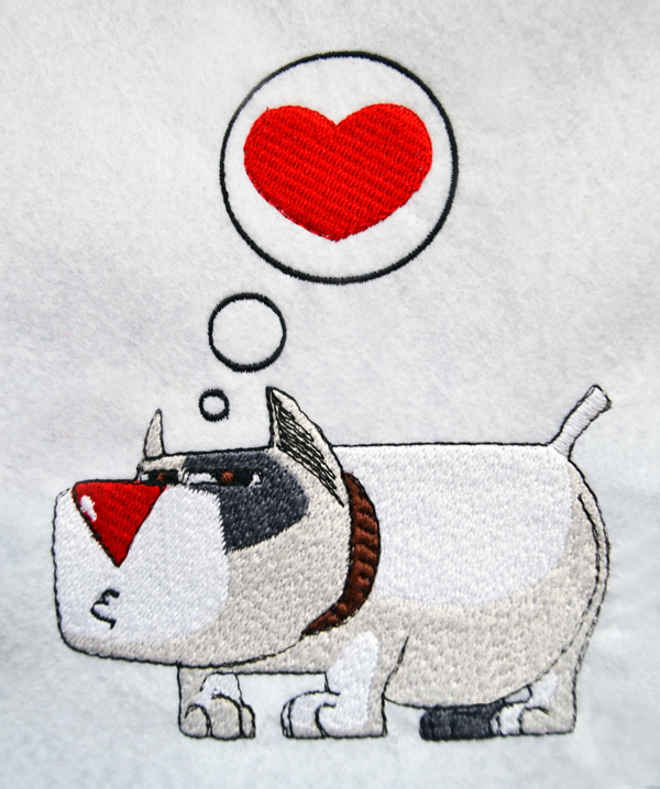8 Bulldog File Embroidery Digitized Stitches Design Machine edit program