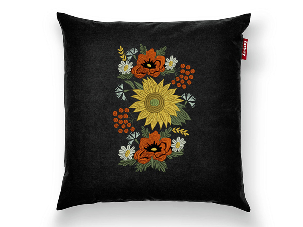 Folk Machine Embroidery Design Poppies and flowers - 3 in 1